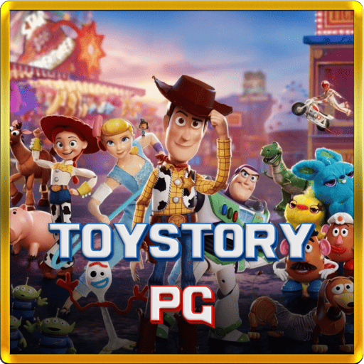 Imagem promocional da TOYSTORYPG mostrando a plataforma e suas vantagens